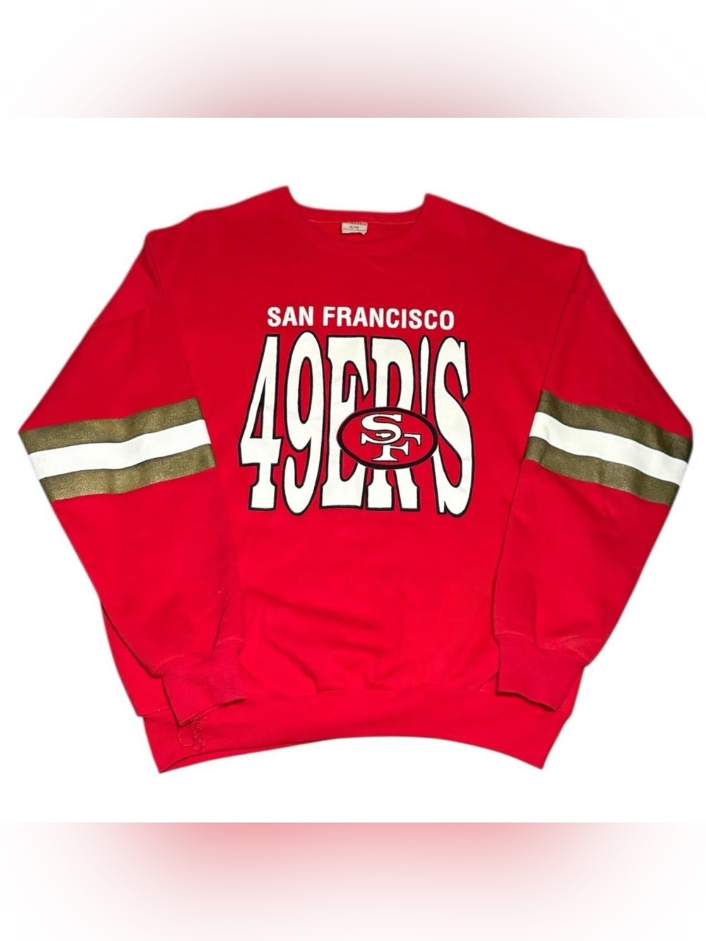 Vintage 90s San Francisco 49ers NFL Football Ravens Crewneck Sweatshirt Red